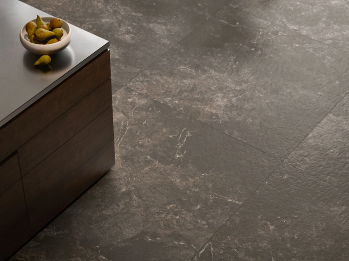 TWIN.S - LICORICE - Rectified porcelain stoneware wall/floor slabs with concrete effect _ ARIOSTEA