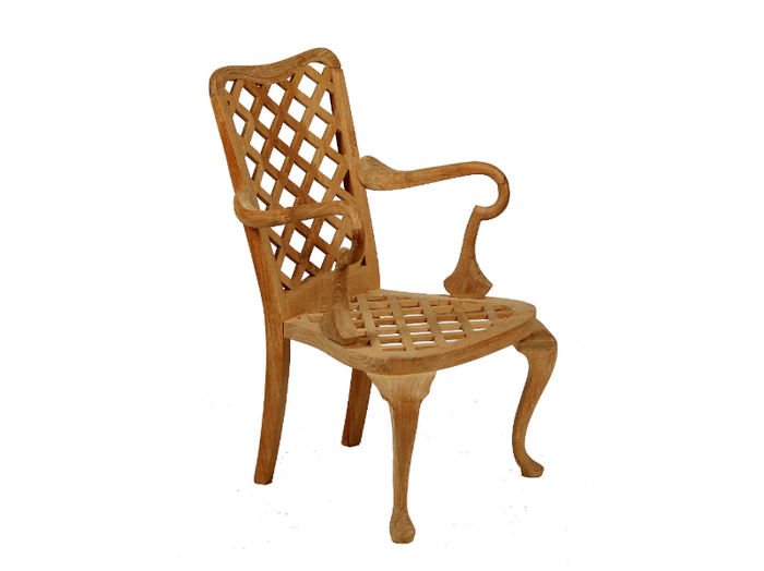 ANÉMONE - Teak garden chair with armrests _ ASTELLO