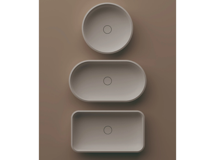 UNDICI - Countertop Solid Surface washbasin _ Agape