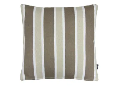 CABANA Natural Linen - Striped square cushion _ Aldeco