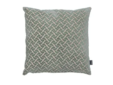 FREDDIE VELVET Aqua Linen - Cushion _ Aldeco