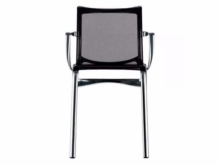 HIGHFRAME - 417 - Stackable mesh chair with armrests _ Alias