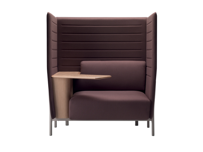 ELEVEN HIGH BACK WORK 869 - Acoustic fabric lobby chair _ Alias