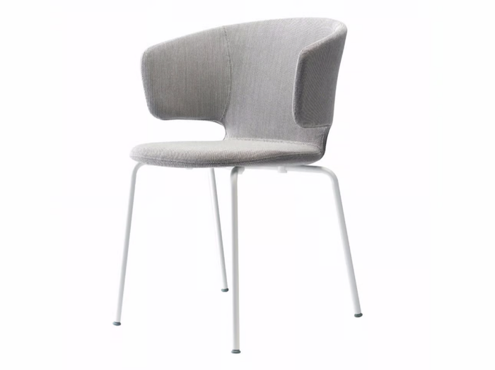 TAORMINA CHAIR - 503 - Stackable chair with armrests with removable cover _ Alias