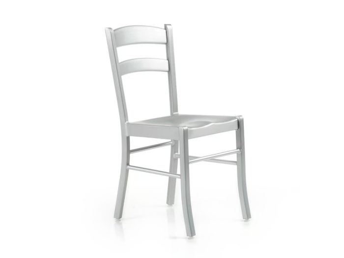 KORE - Recycled aluminium chair open back _ Altek