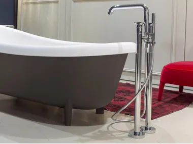 TIMBRO - Floor standing bathtub tap with hand shower _ Antoniolupi