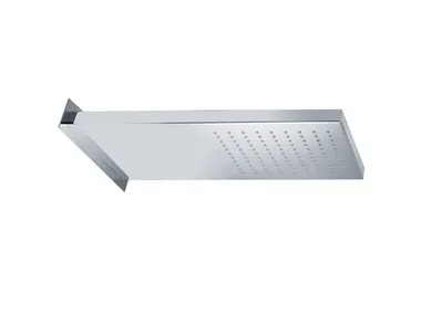 WALL - Rectangular wall-mounted stainless steel overhead shower _ Aquademy