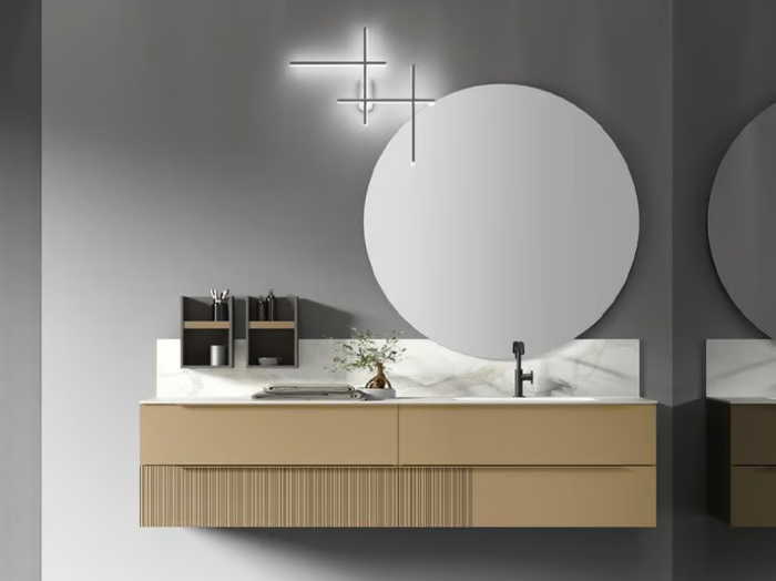 POLLOCK TRAME - COMPOSITION 99 - Wall-mounted vanity unit with drawers _ Arcom