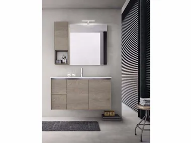 E.GÒ - COMPOSITION 32 - Wooden bathroom cabinet / vanity unit _ Arcom