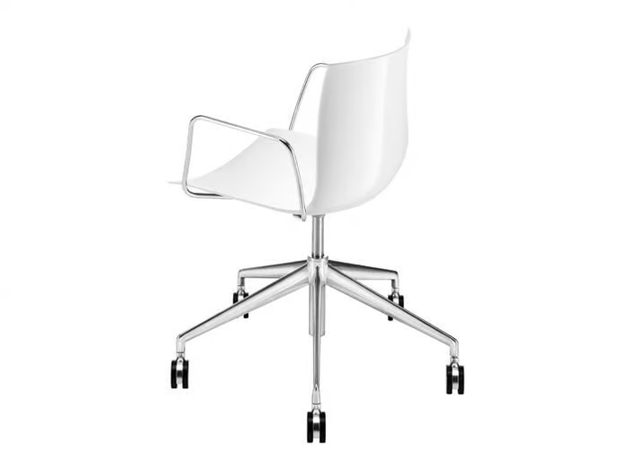 CATIFA 46 - Chair with armrests with 5-spoke base _ Arper