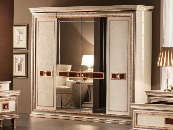 DOLCE VITA - Mirrored wooden wardrobe _ Arredoclassic