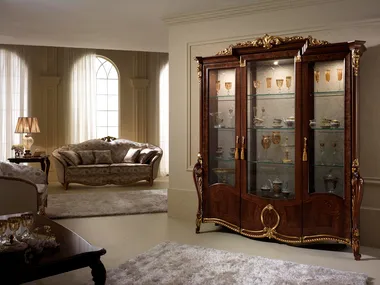 DONATELLO - Wooden display cabinet _ Arredoclassic