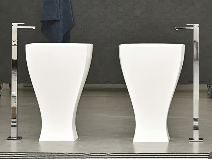 JAZZ - Freestanding ceramic washbasin _ Artceram