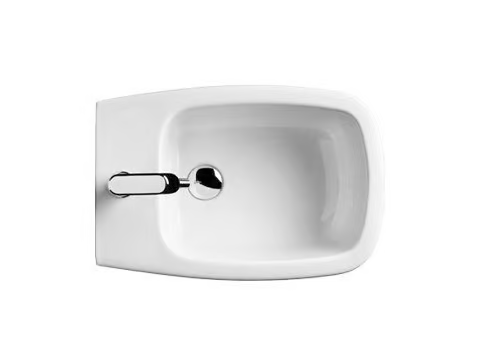 WHITE JAM - Wall-hung ceramic bidet with overflow _ Axa