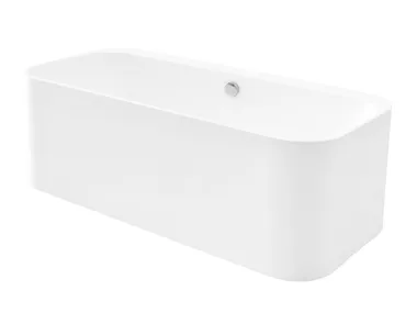 ROMA - Rectangular freestanding ceramic bathtub _ Axa