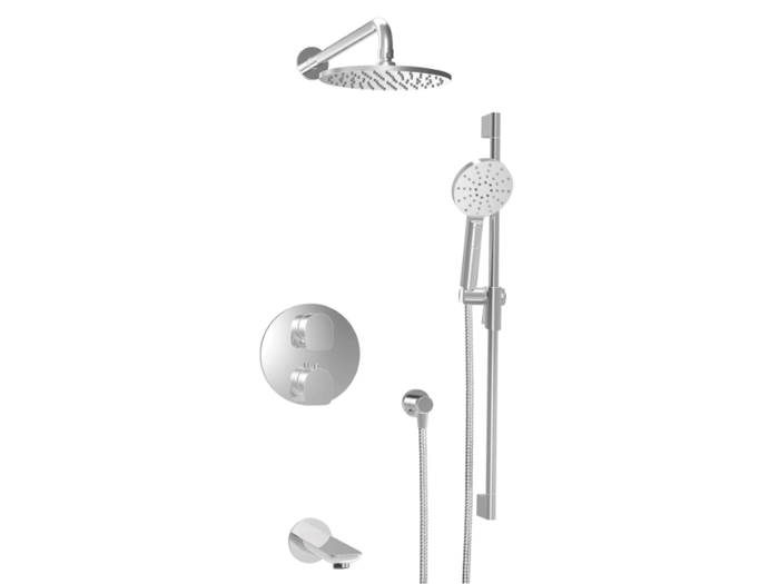 SENS B45 - Recessed thermostatic bathtub set with hand shower _ BARIL