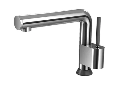 FT B52 - Single handle countertop washbasin mixer without waste _ BARIL