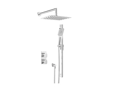 PETITE B04 - Thermostatic shower set with overhead shower _ BARIL