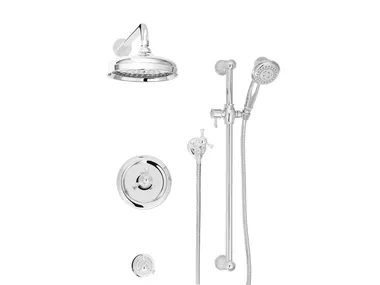 PRO-3001-71 - Thermostatic shower set with overhead shower _ BARIL