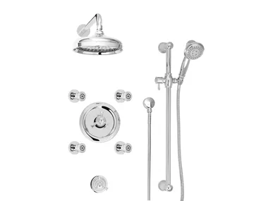 PRO-3701-71 - Thermostatic shower set with overhead shower _ BARIL