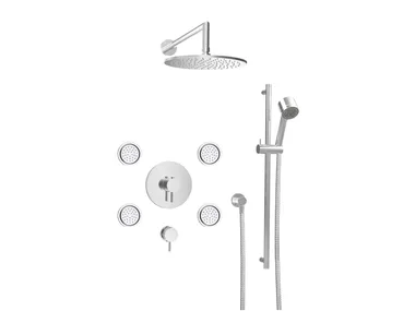 PRO-3902-66 - Thermostatic shower set with overhead shower _ BARIL