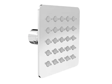 TET-0414-01 - Square ceiling mounted stainless steel overhead shower _ BARIL