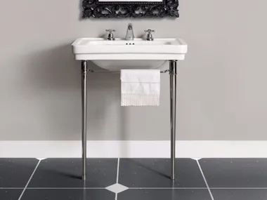 DESDEMONA - Console washbasin with towel rail _ BATH&BATH