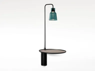 DRIP A/03 - Wall-mounted bedside table with built-in lights _ BOVER