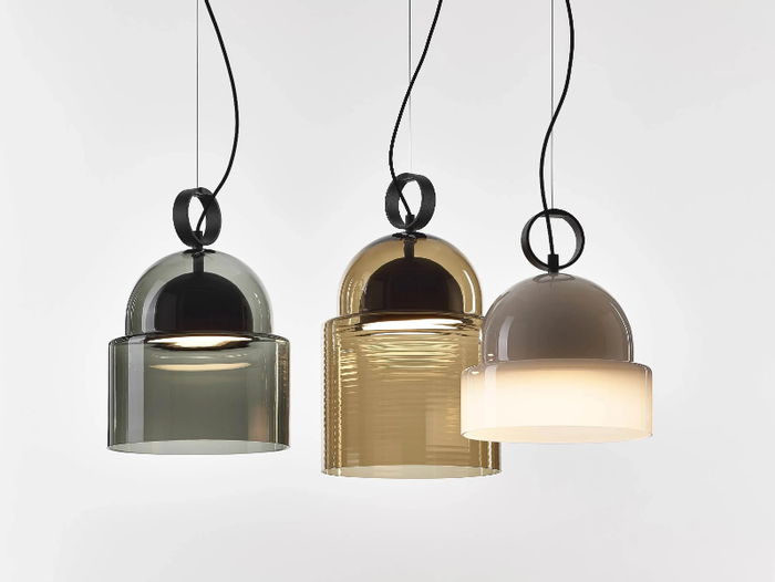 DOME - Blown glass pendant lamp _ BROKIS