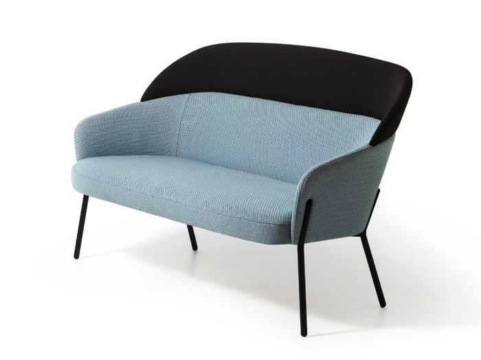 WAM - Fabric small sofa with extended backrest _ BROSS