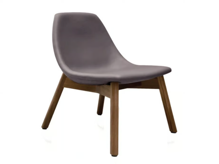 SLINK - Upholstered solid wood lounge chair _ BassamFellows