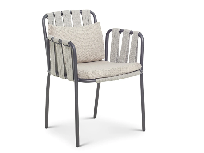 TEJA - Garden chair with armrests _ Bivaq