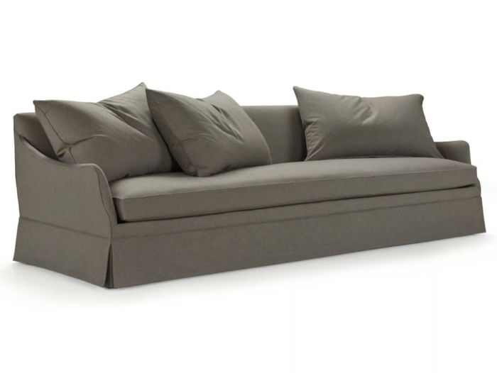 LOUVRE - 3 seater fabric sofa with castors _ Blasco