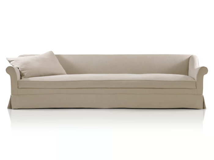 ST. GERMAIN - 4 seater linen sofa with castors _ Blasco