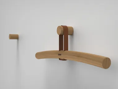 TWIG - Iroko clothes hanger _ Boffi