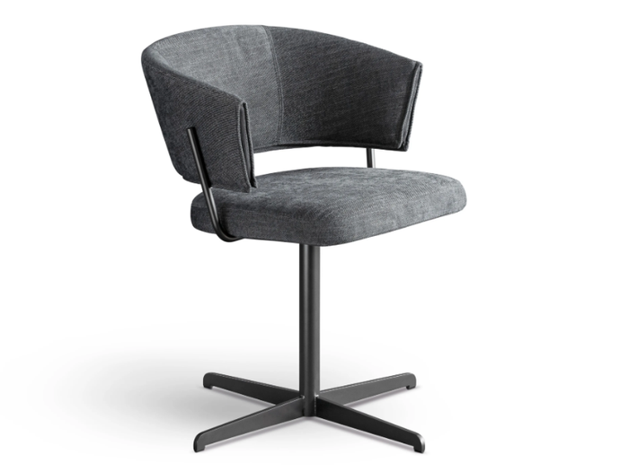 BAHIA OFFICE - Swivel fabric office chair with armrests _ Bonaldo