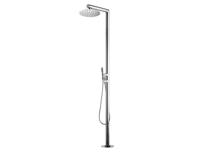 Nek Floor Ø 300 - Floor standing shower panel with hand shower _ Bossini