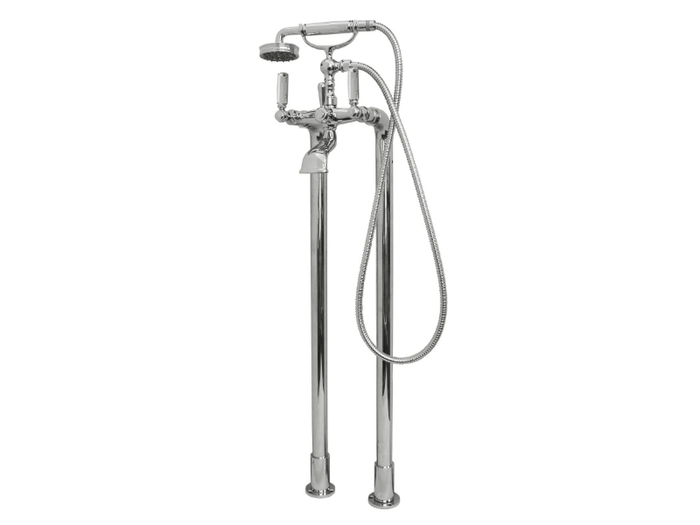 LIBERTY - 2 hole floor standing bathtub mixer with hand shower _ Bossini