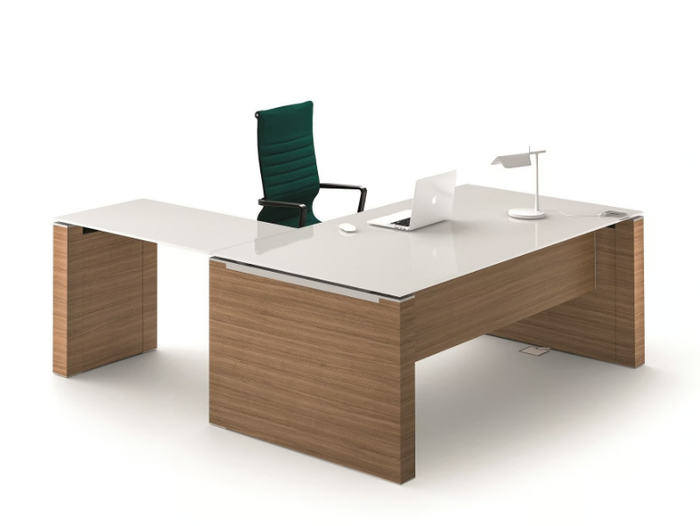 JET - Sectional executive desk with cable management _ Bralco