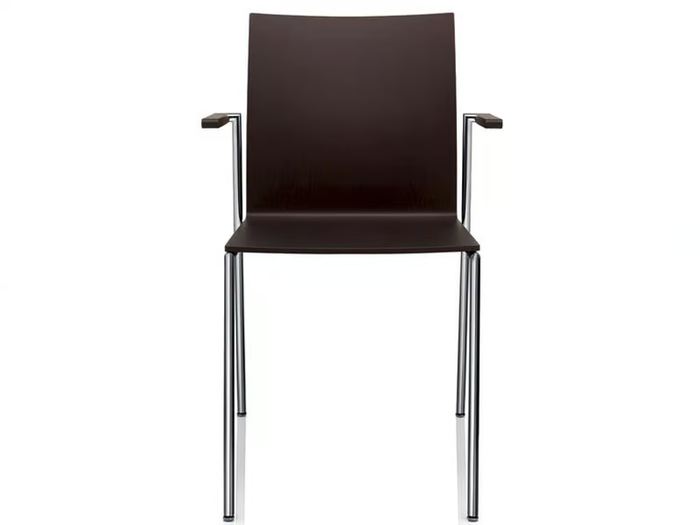 MILANOLIGHT - Stackable chair with armrests _ Brunner