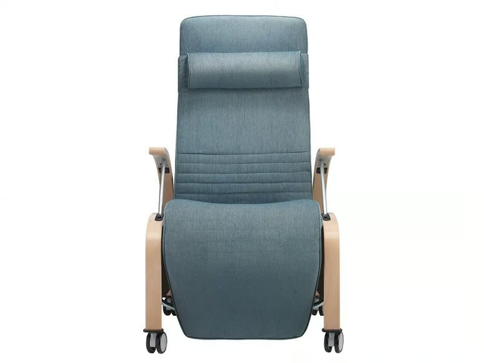 TORRAS - Recliner upholstered armchair with castors _ Brunner