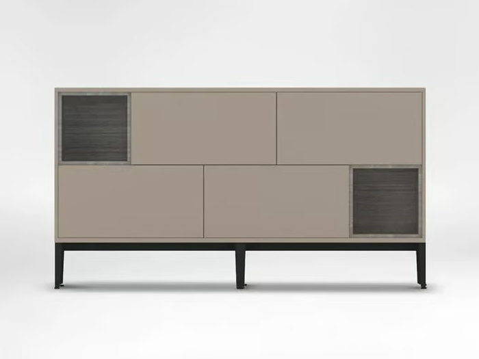 PIXEL - Wooden sideboard with flap doors _ CAMERICH