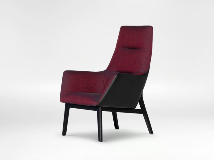 QING - Fabric armchair with armrests high-back _ CAMERICH