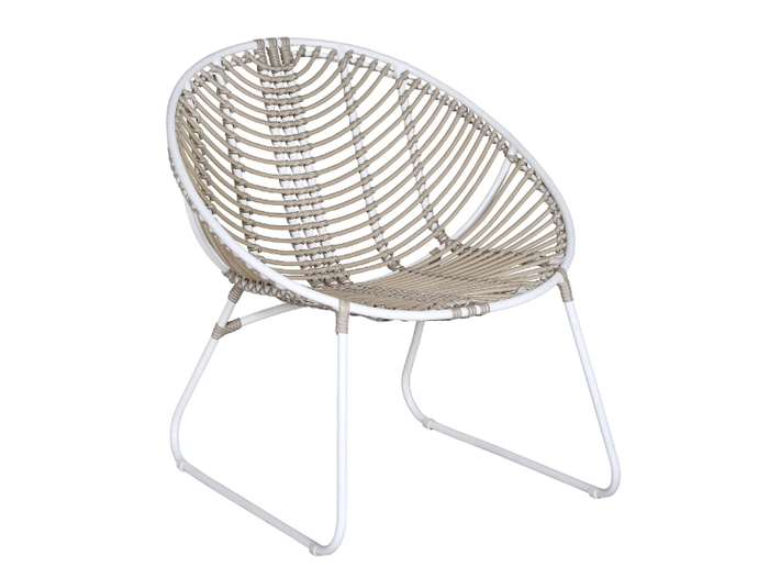 MOON - Sled base synthetic fibre easy chair _ CBdesign