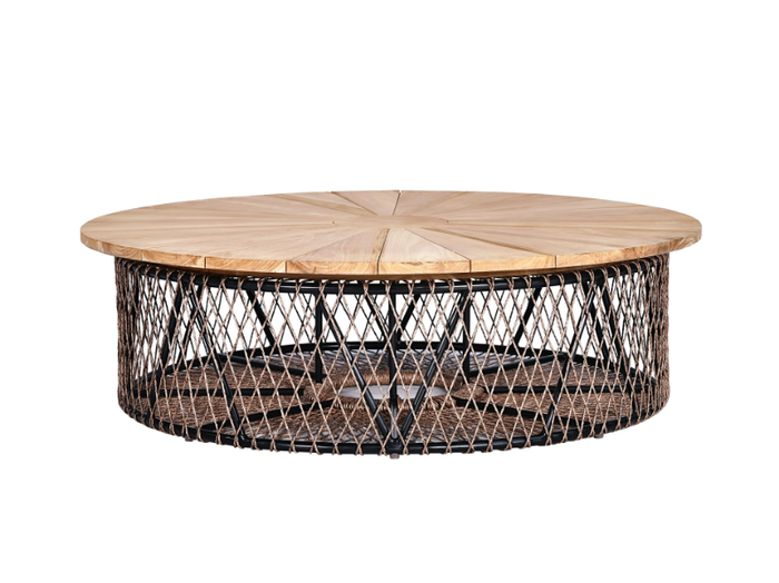 COCKTAIL - Low teak garden side table _ CBdesign