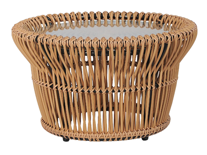 GRENADA XL - Round synthetic fibre garden side table _ CBdesign