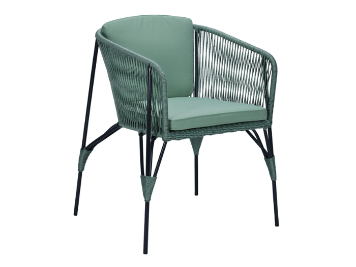 LODZ - Olefin fiber garden chair with armrests _ CBdesign