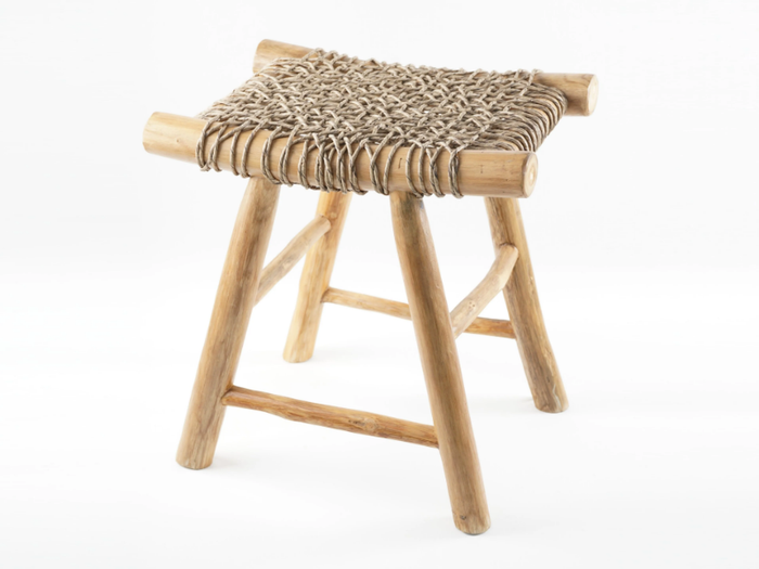 THEO - Low teak garden stool _ CBdesign