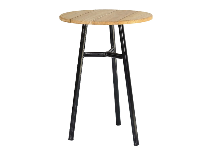 TOKYO - Round teak high table _ CBdesign