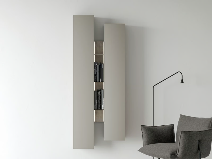 WALLOVER® COMPOSITION 5 - Vertical wall cabinet with door _ Caccaro